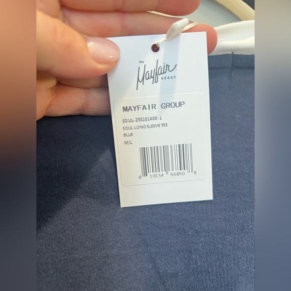 The Mayfair Group Revolve Blue Soul Long Sleeve Graphic Tee M/L - Picture 8 of 10